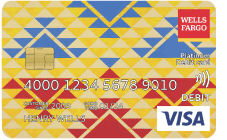 Wells Fargo Visa card 2 with unique design by Fox Spears